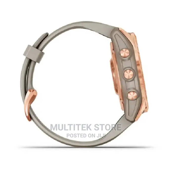 Garmin Fenix 7S, Solar Edition - Rose Gold With Light Sand B