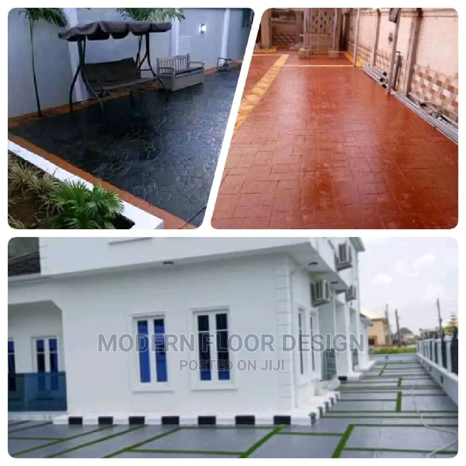 Ebony Modern Stamps Floor