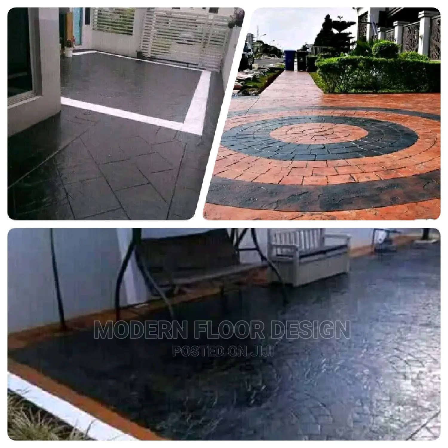 Ebony Modern Stamps Floor
