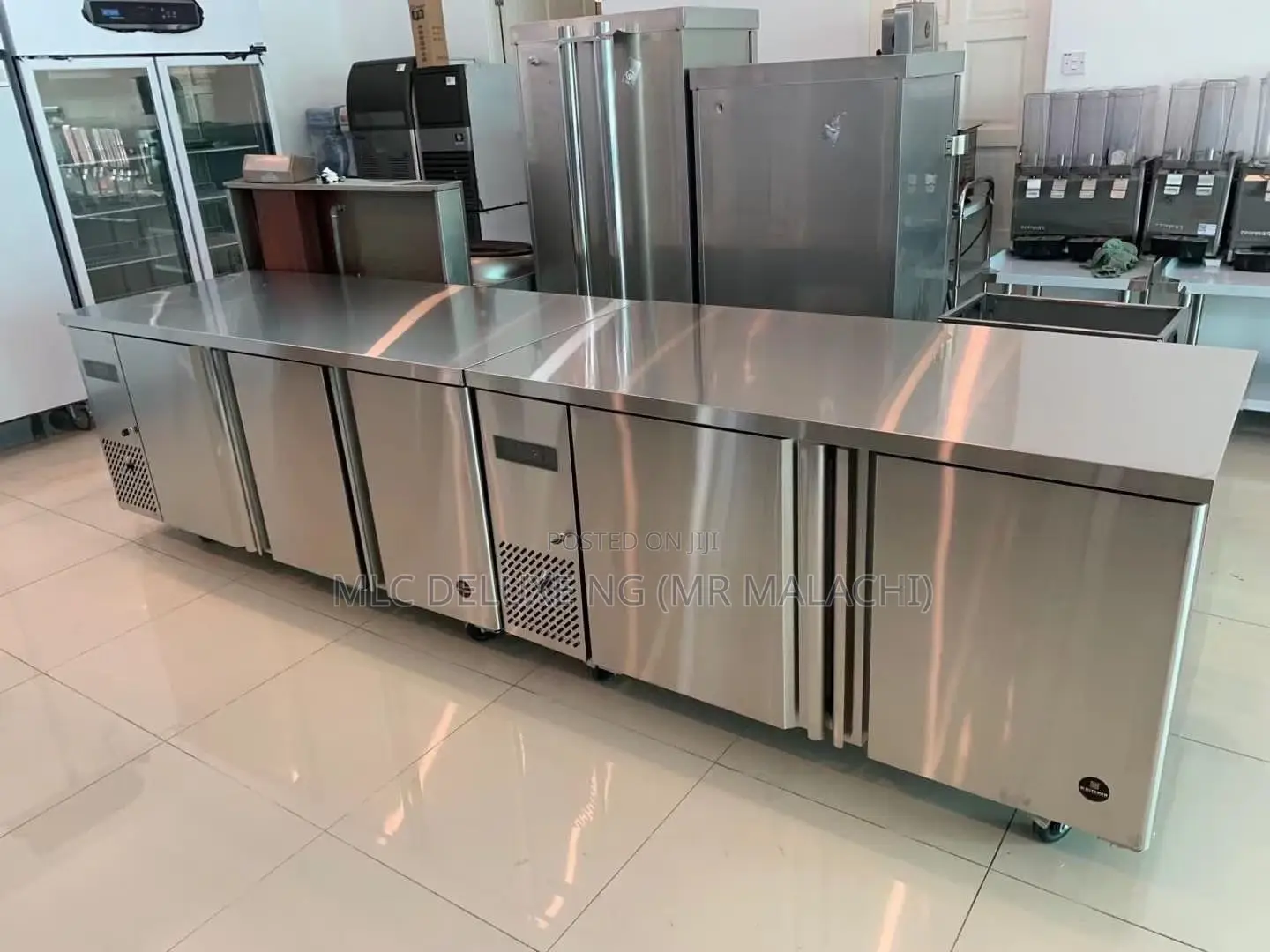 3 DOORS 6FT Stainless Under Counter Refrigerator/Bar Chiller