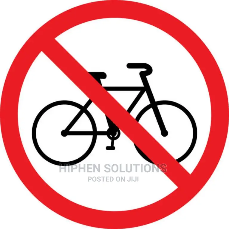 No Cycling Sign