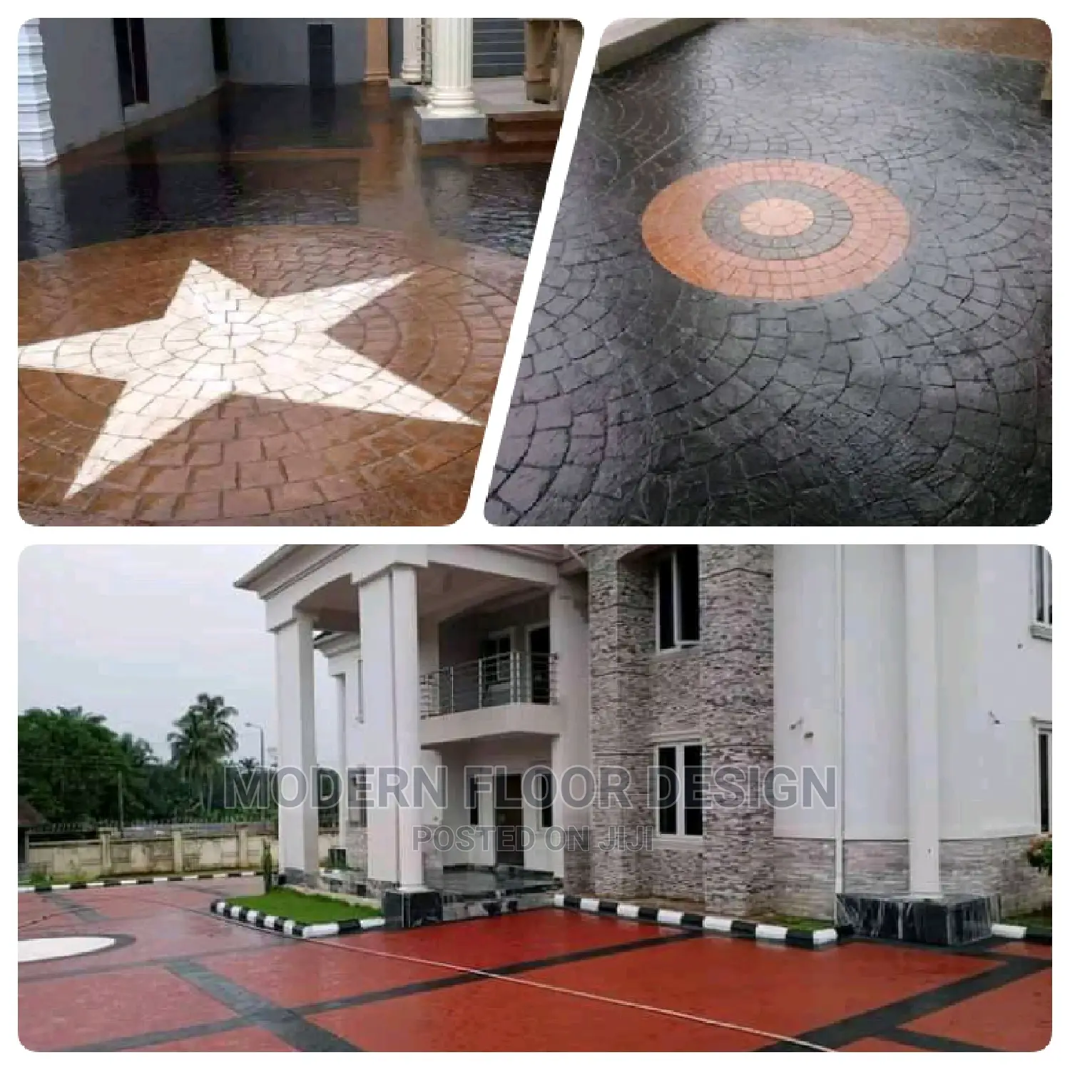 Gorrety Modern Stamps Floor