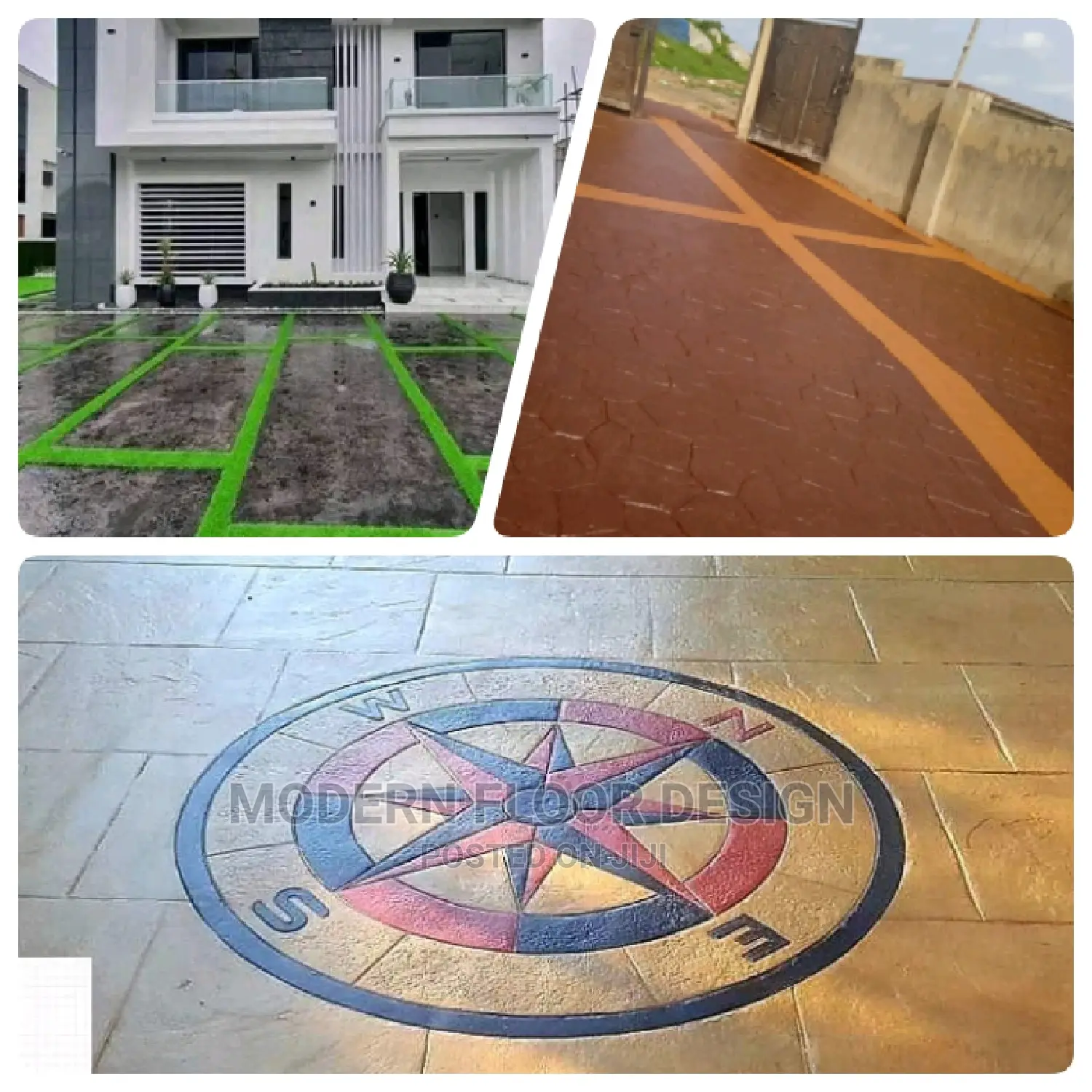 Gorrety Modern Stamps Floor
