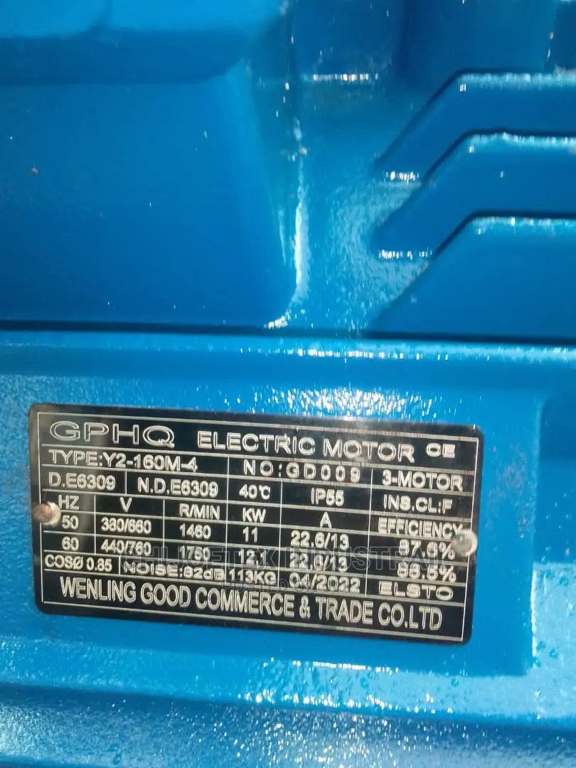 Three Phase Induction Motor 11kw/15hp.