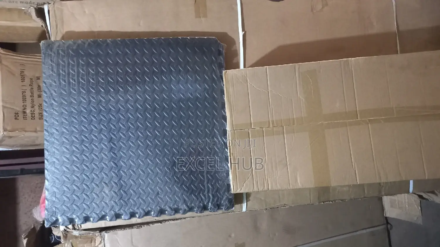 Gym Black Interlocking Mat