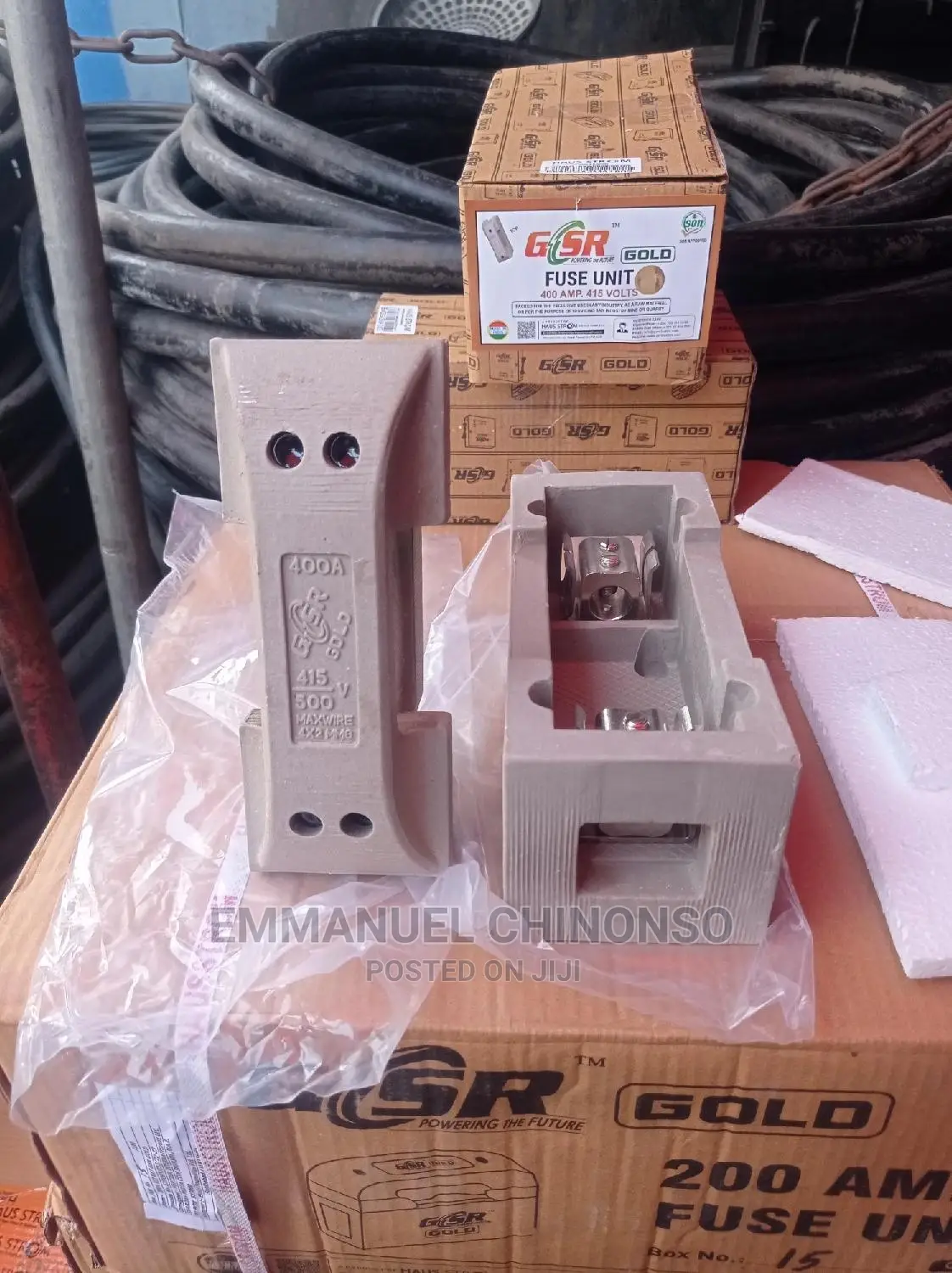 400A GSR-GOLD Fuse and Base
