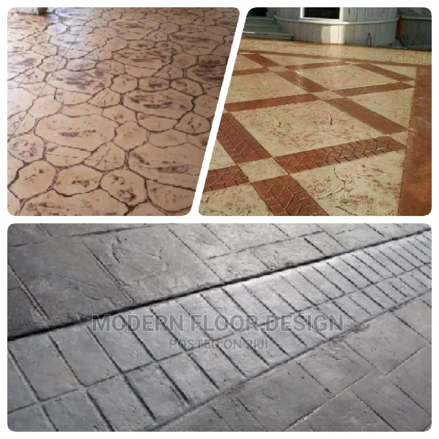 Up Fiber Modern Stamps Floor