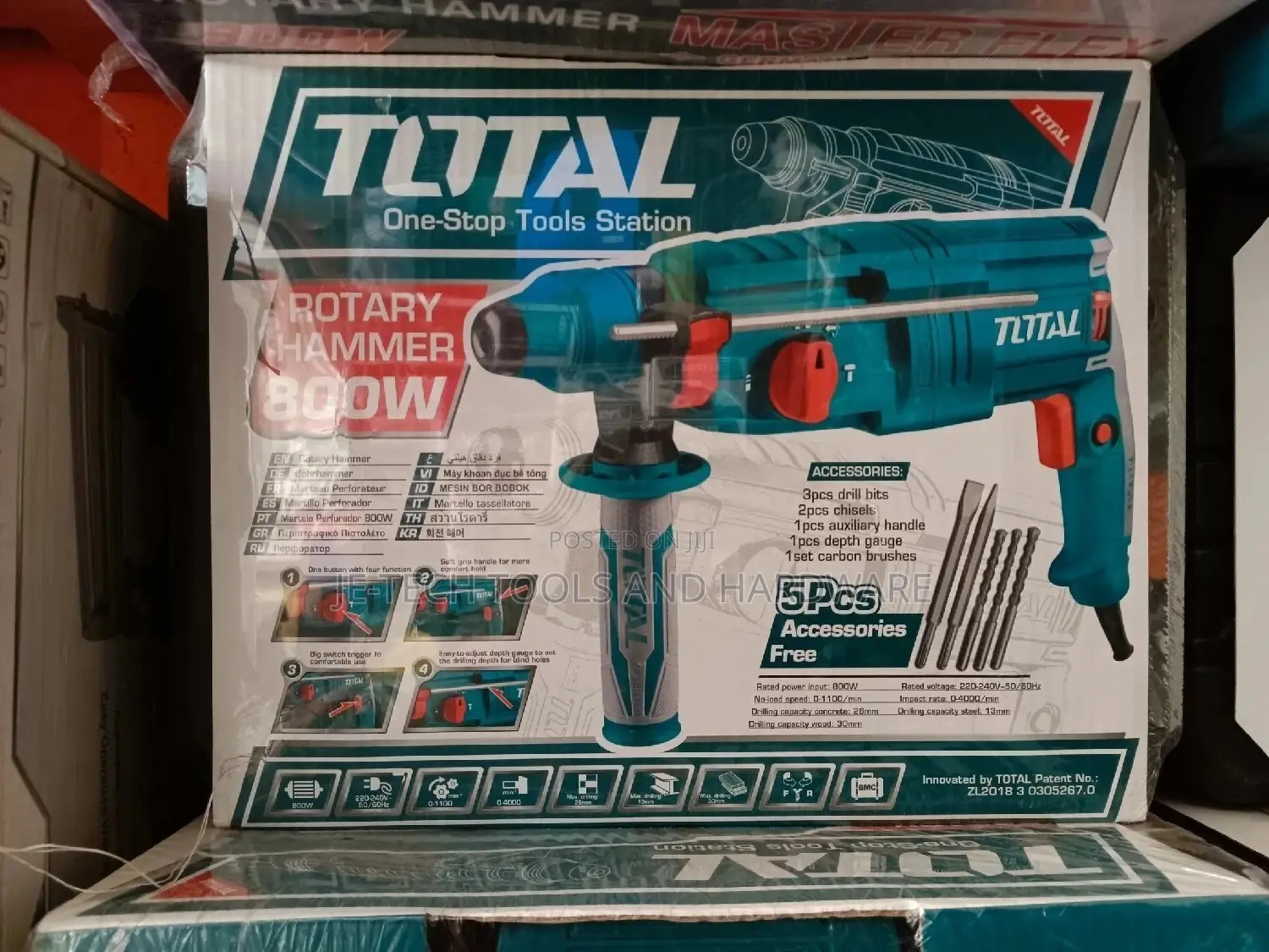 800w Total Rotary Hammer