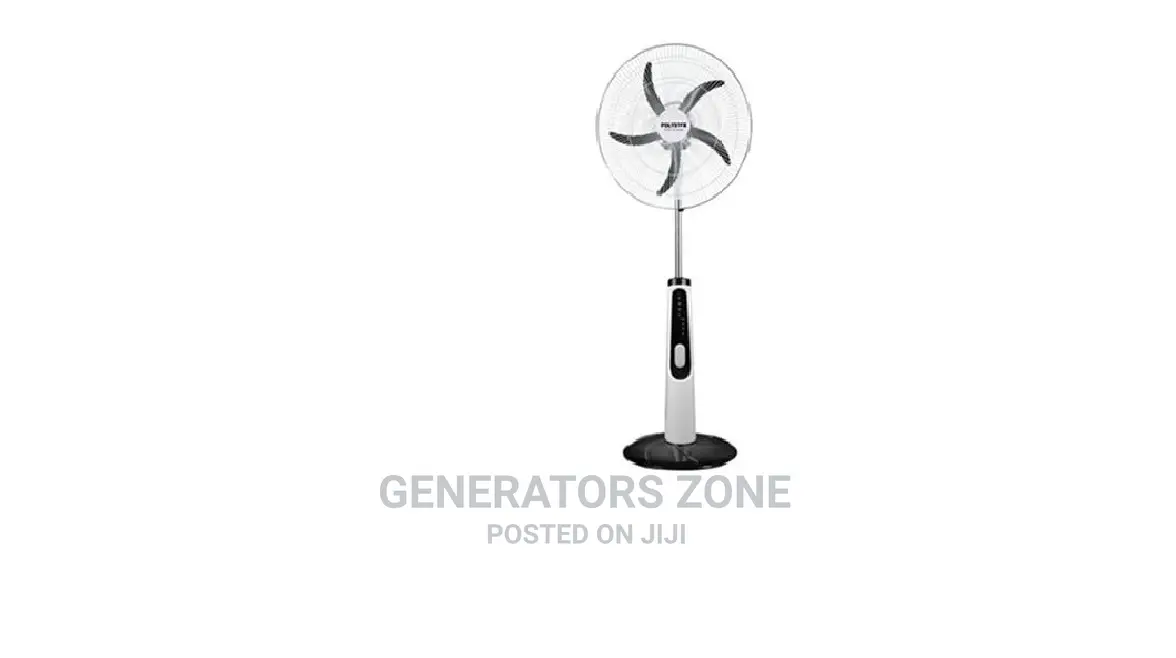 18in Polystar Rechargeable Standing Fan +Remote +Usb Port