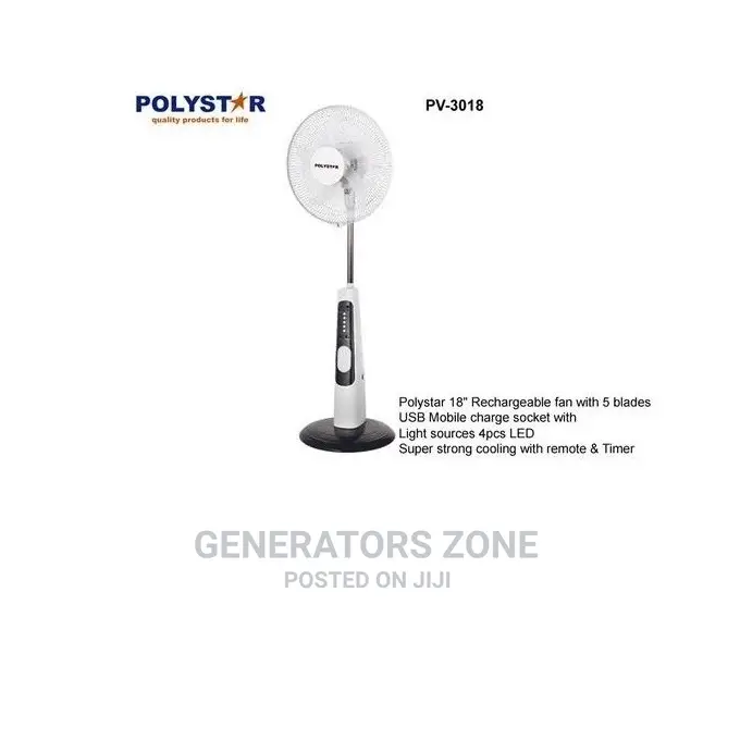 18''- Polystar-Rechargeable-Adjustable-Standingfan