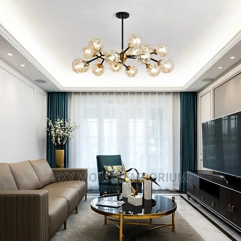 Modern Nordic Chandeliers Black Gold
