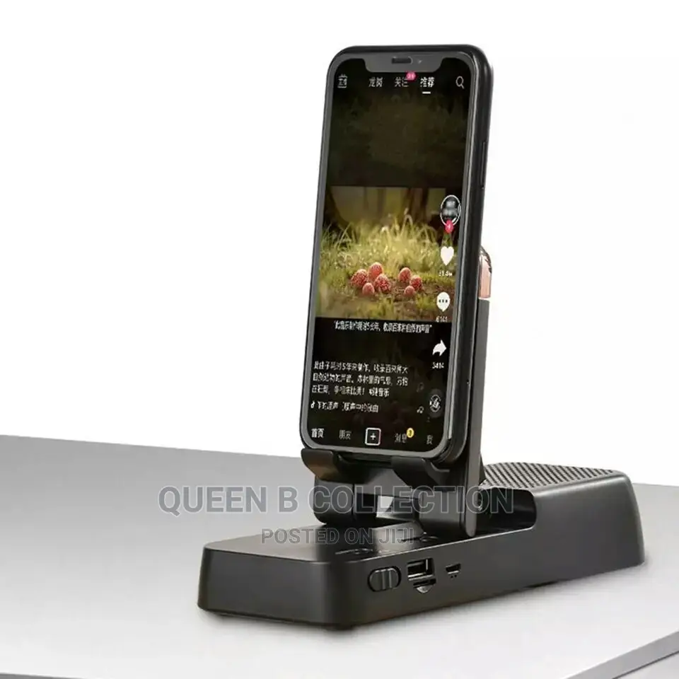 Wireless Bluetooth Speaker With Phone Stand.