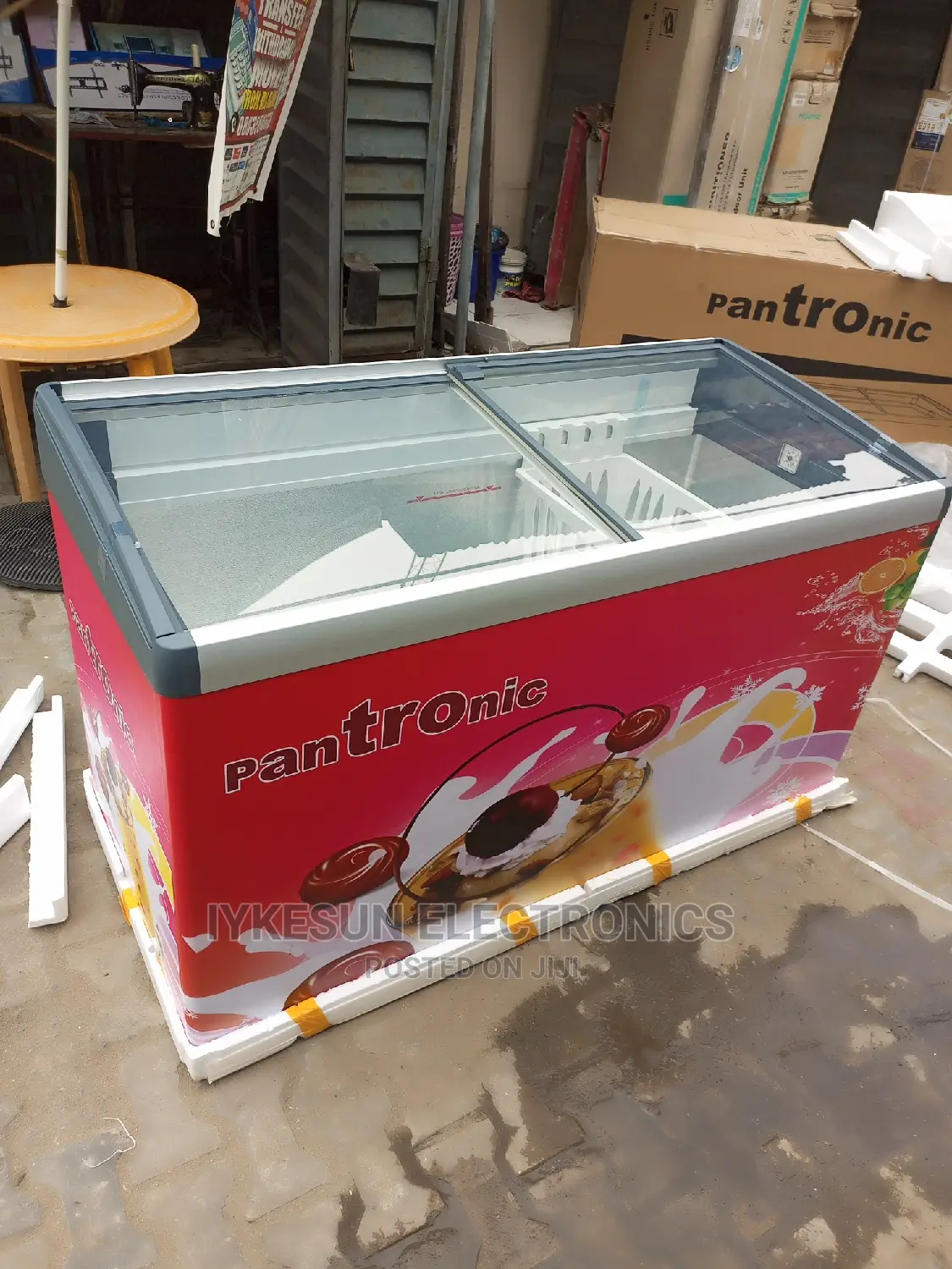 Original Pantronic Showcase Glass Freezer 400litters Etc.