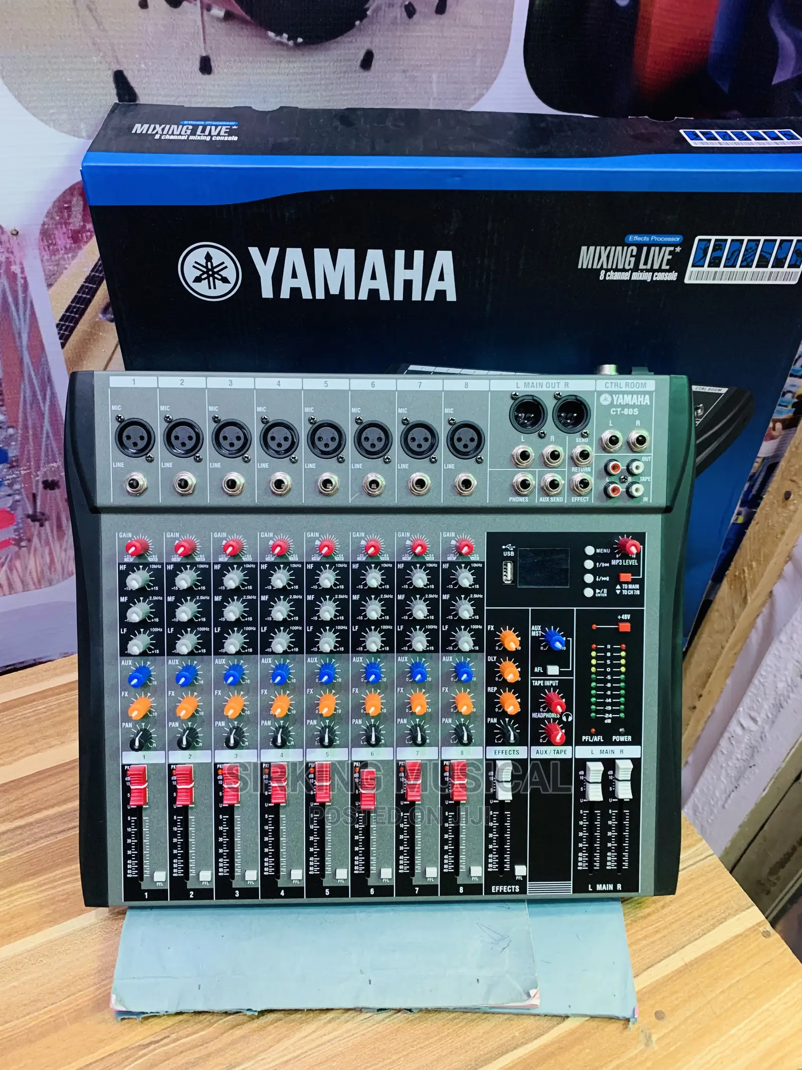 8 Channels Yamaha Mixer With Bluetooth and USB