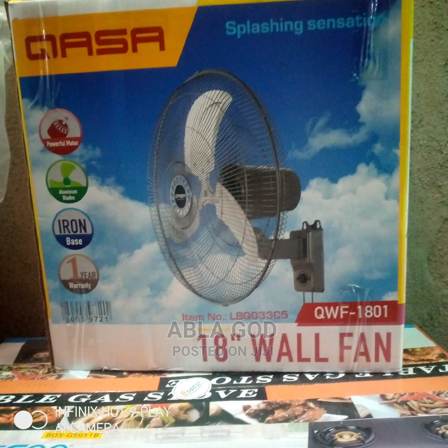 Qasa 18 Inches Wall Fan,