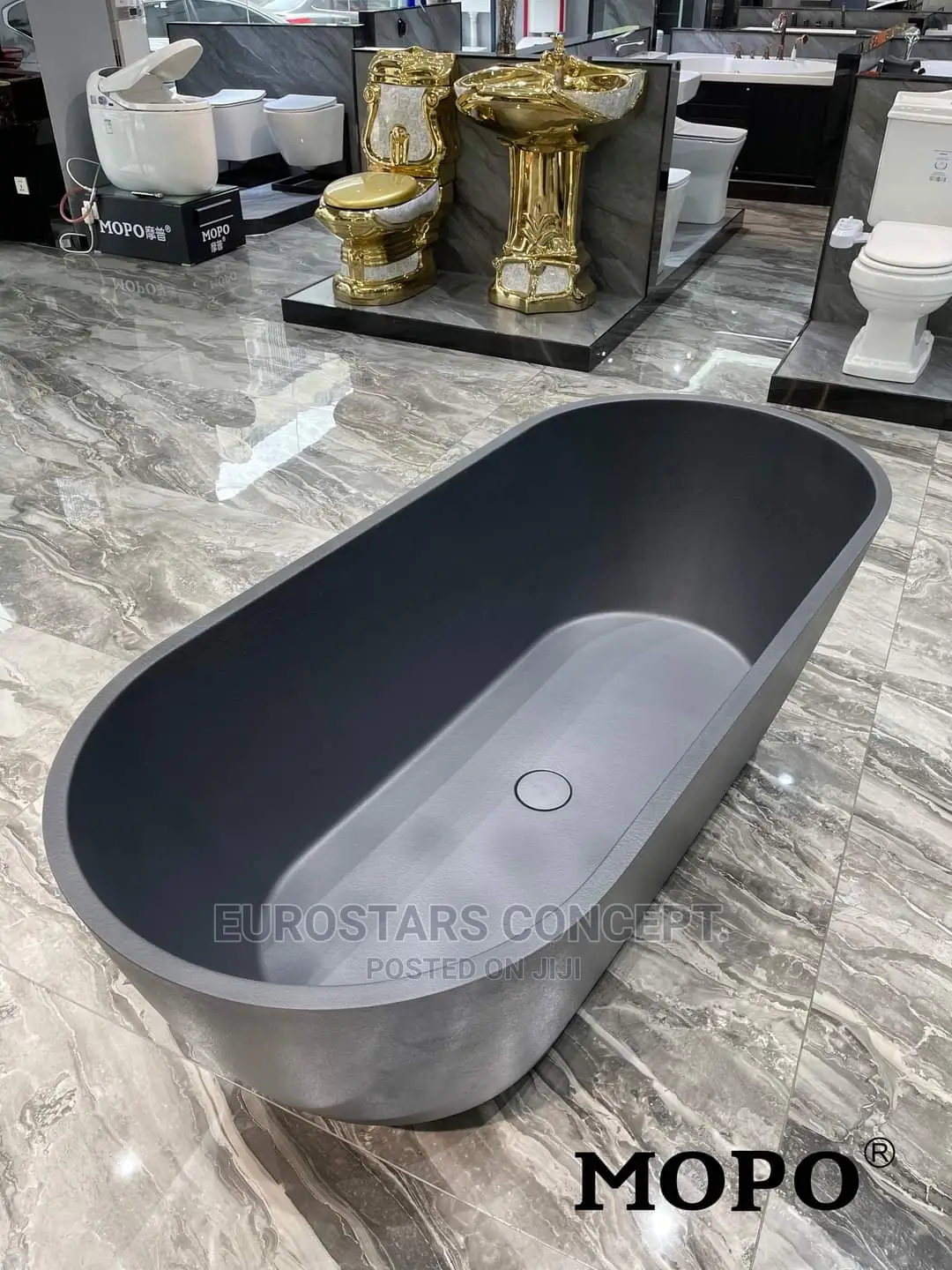 Black Acrylic Free Bath Tub