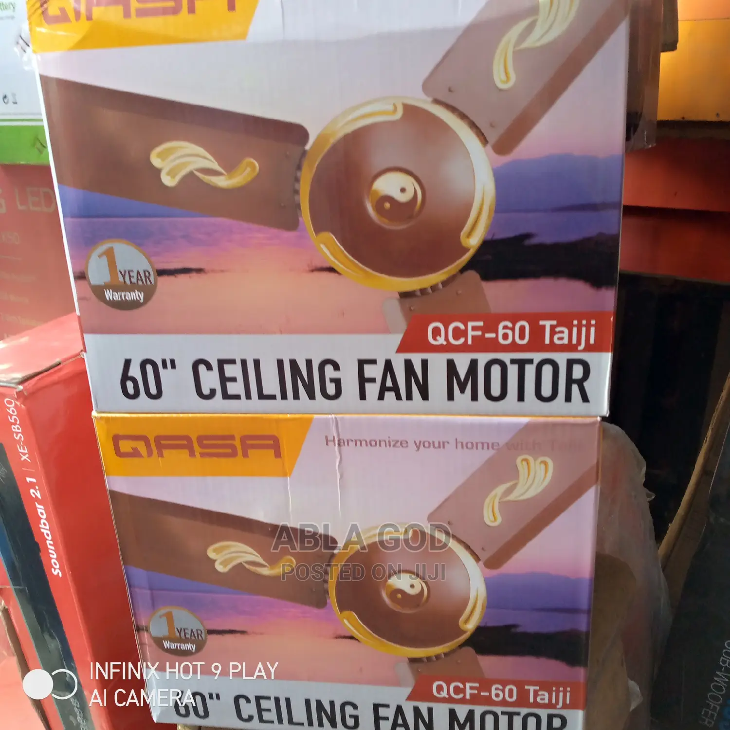 Qasa Giant 60" Ceiling Fan.