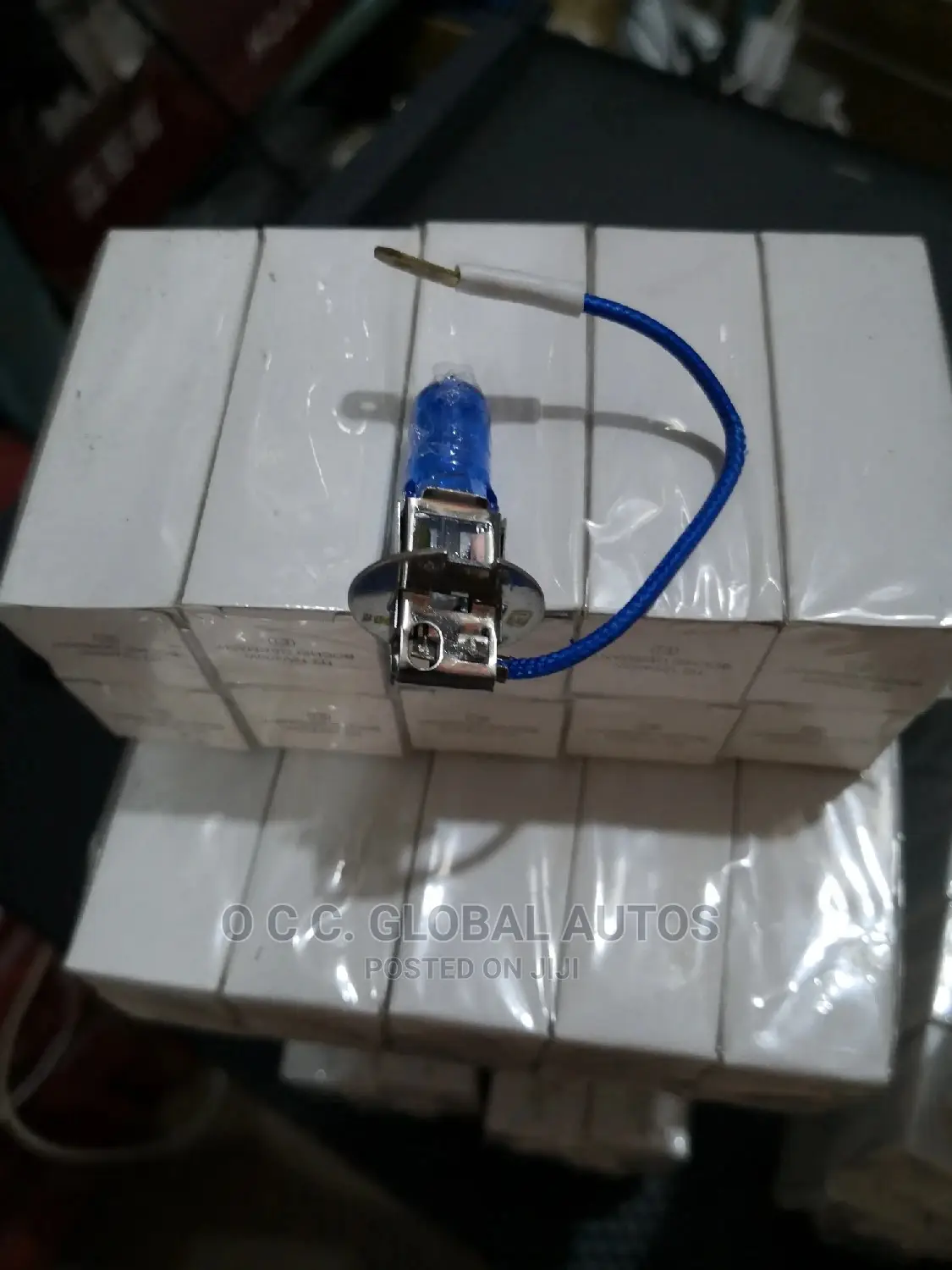 For Lamp Bulb H3 Bosch Blue Glass 12v