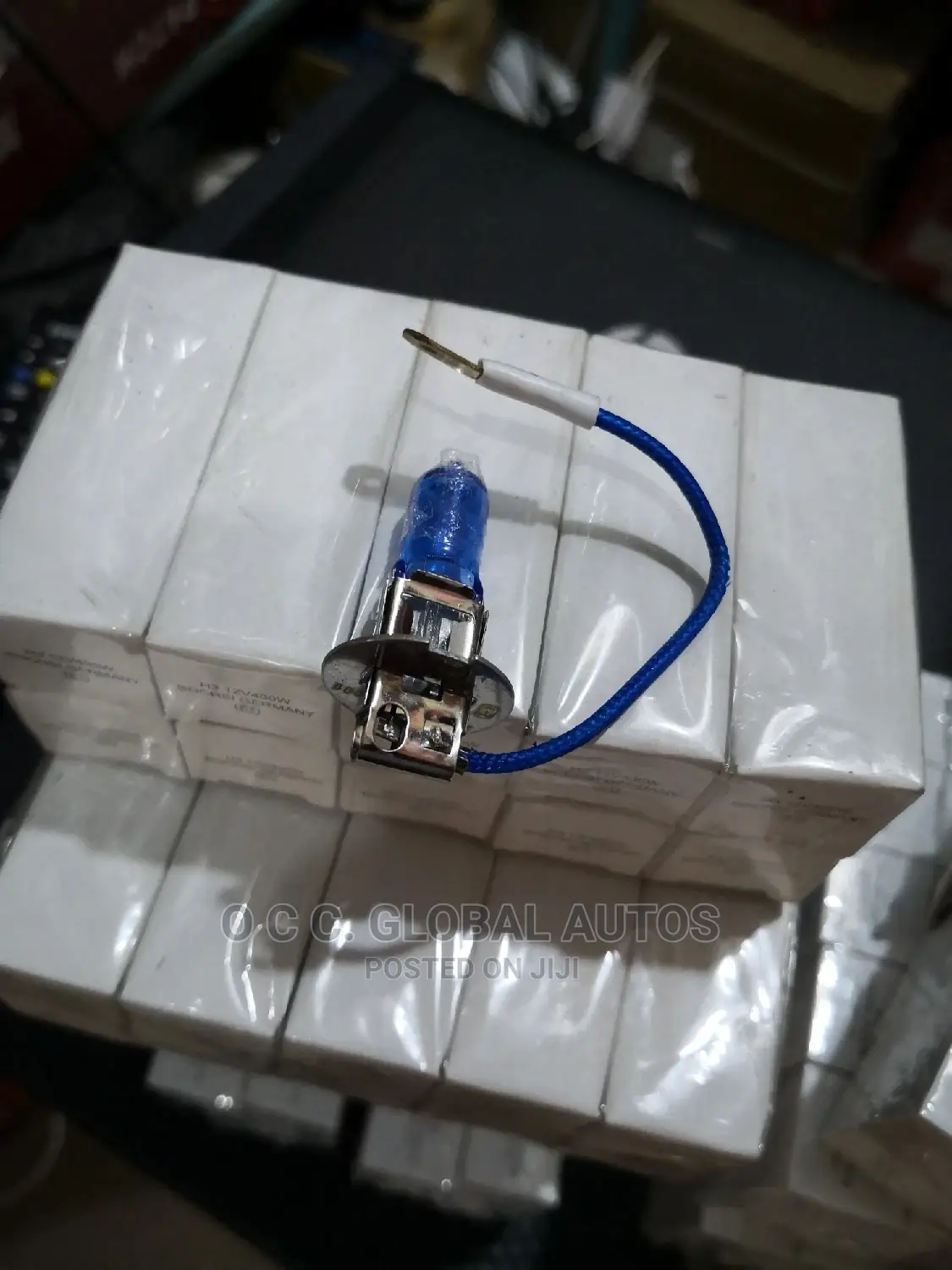 For Lamp Bulb H3 Bosch Blue Glass 12v