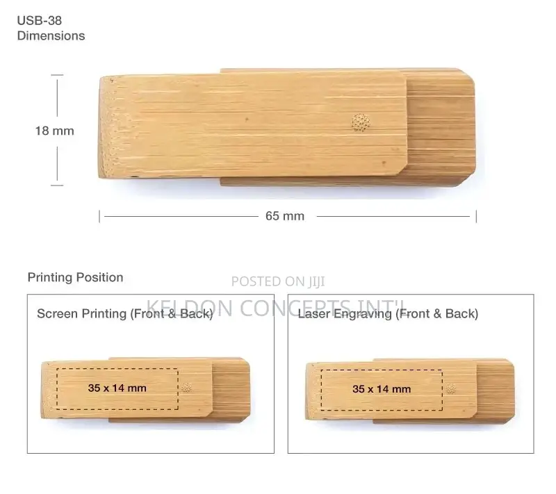 Eco Friendly Bamboo Usb Flash Drives Moq: 100pcs