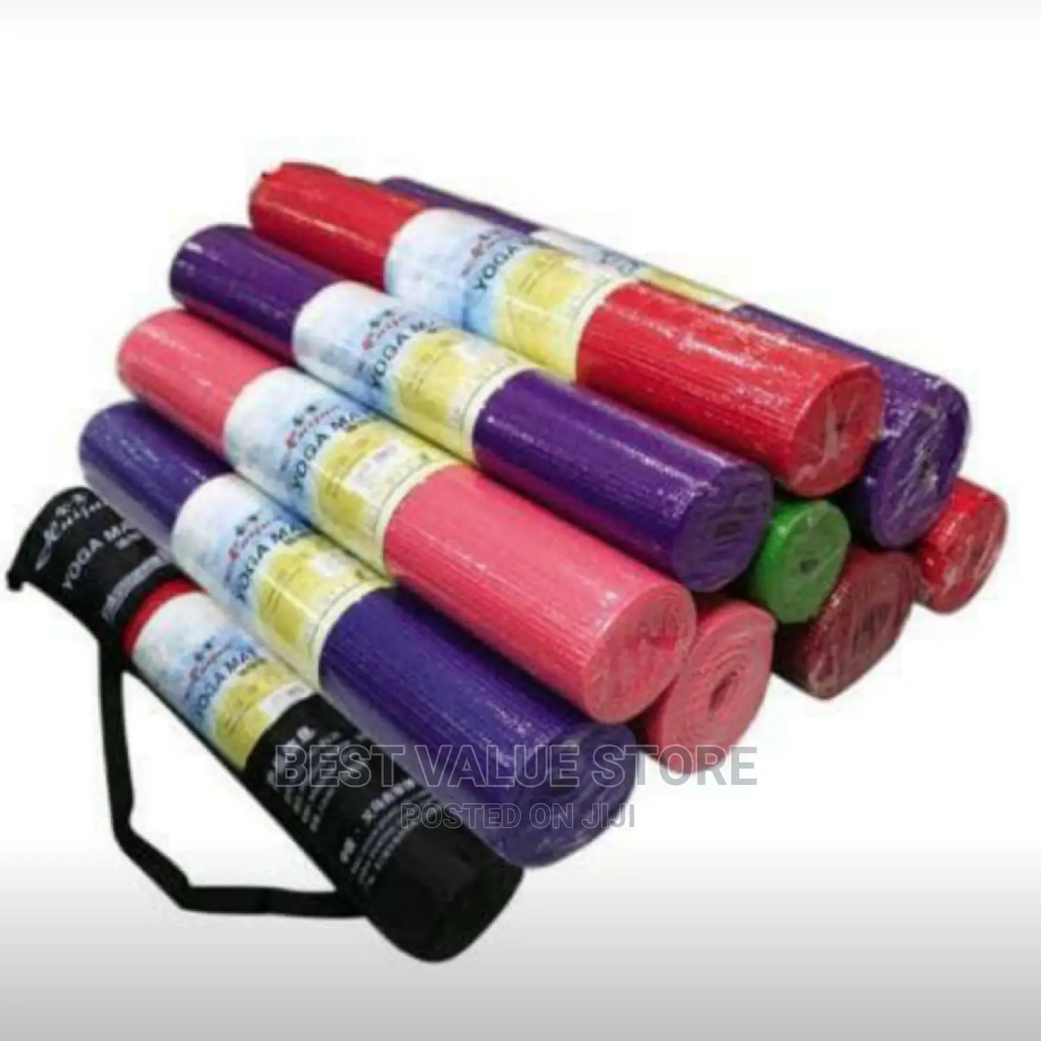 Thick Yoga Gym Mat With Carrier Bag