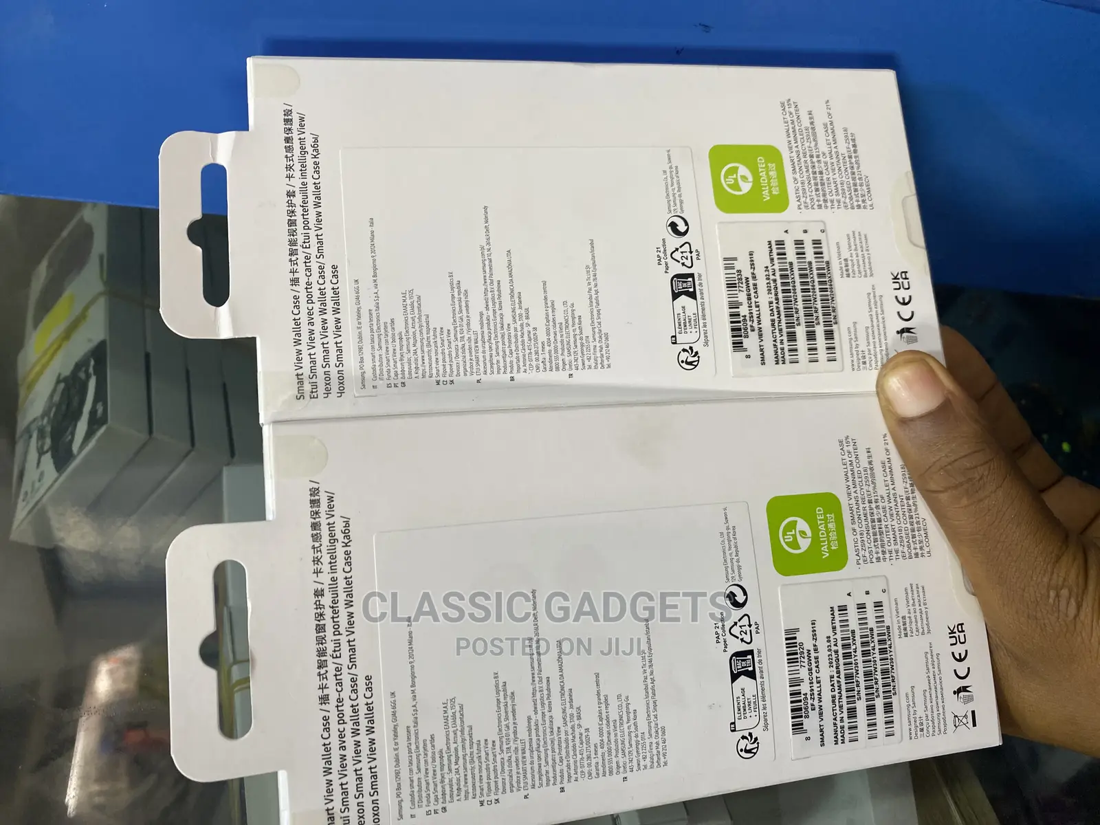Smart Clear View Flip Cover for Galaxy S23 Ultra