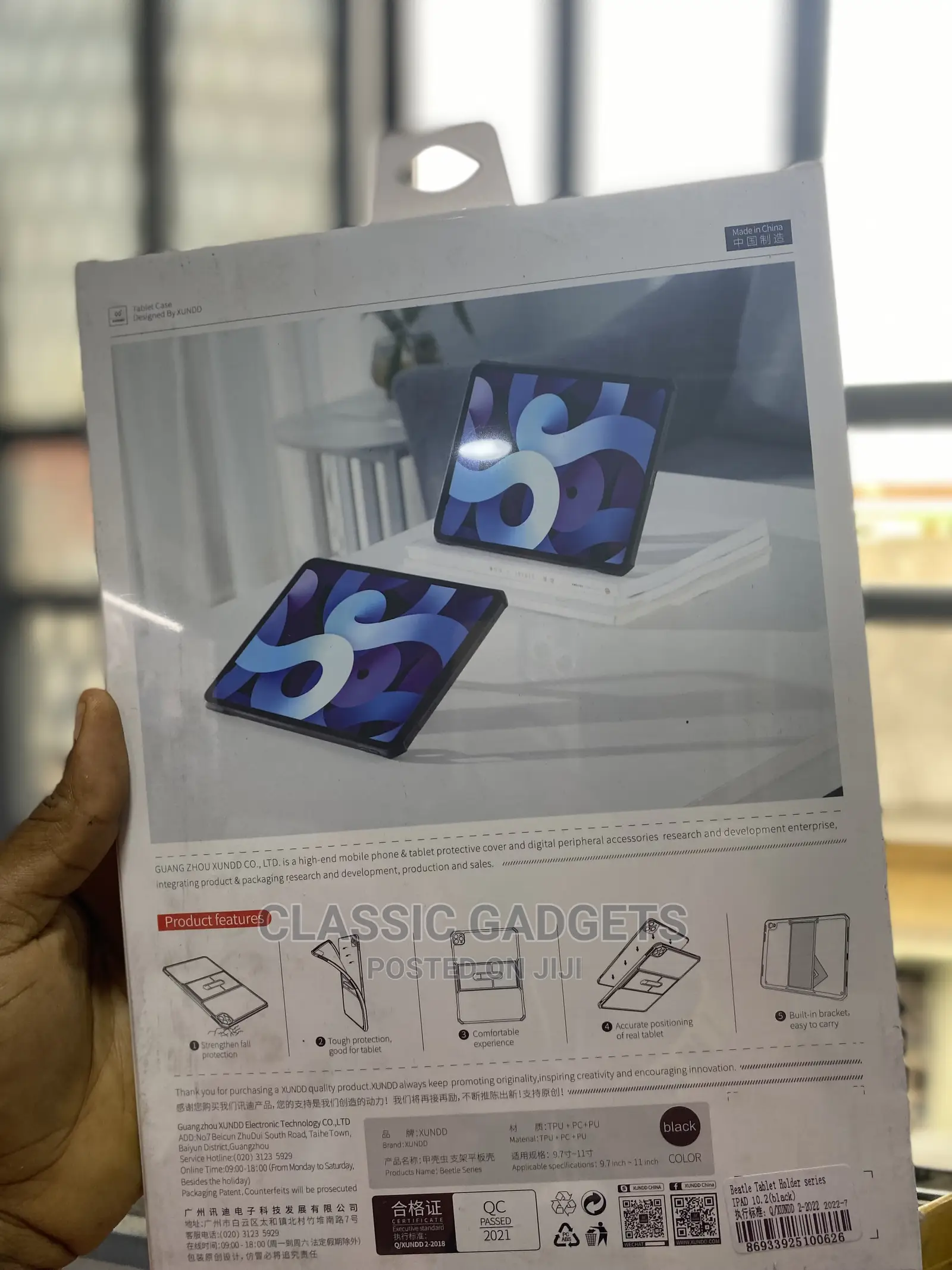 Xundd Clear Case With Stand for iPad Pro 12.9/ Pro 13” 2024