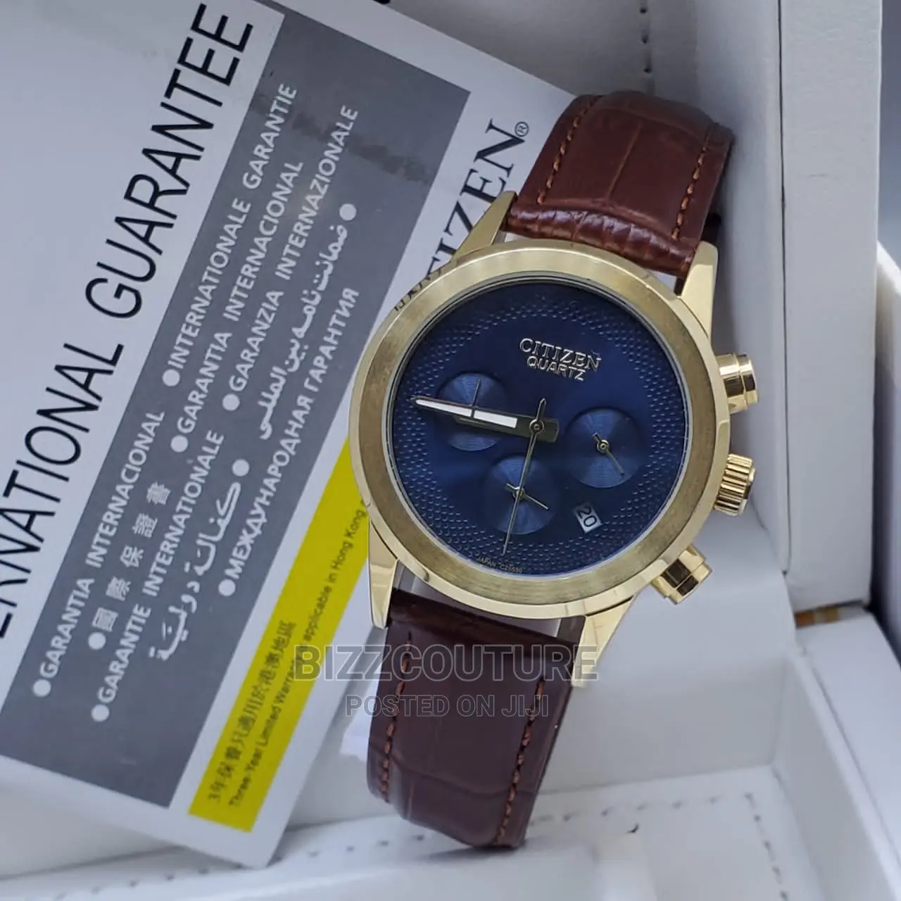 Original CITIZEN Leather Strap Watch Available in Store