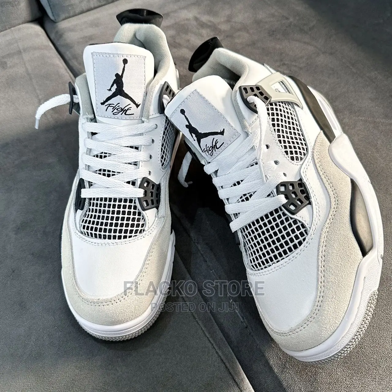 Original Air Jordan 4 Retro Military Black Sneaker Available