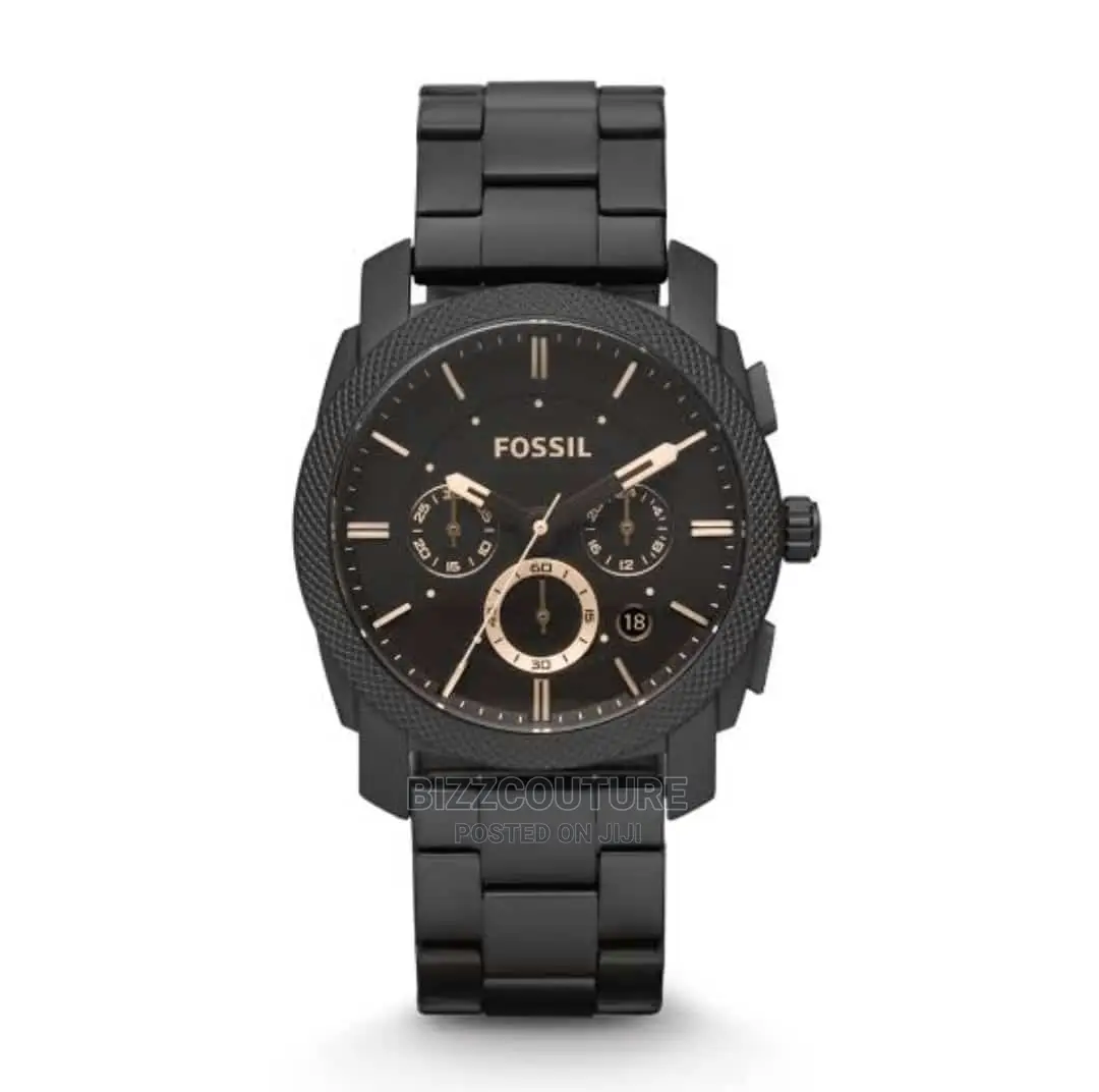 Original FOSSIL Black Steel Strap Watch Available in Store