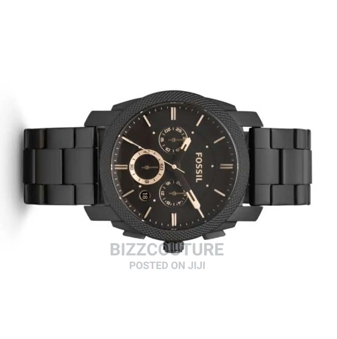 Original FOSSIL Black Steel Strap Watch Available in Store