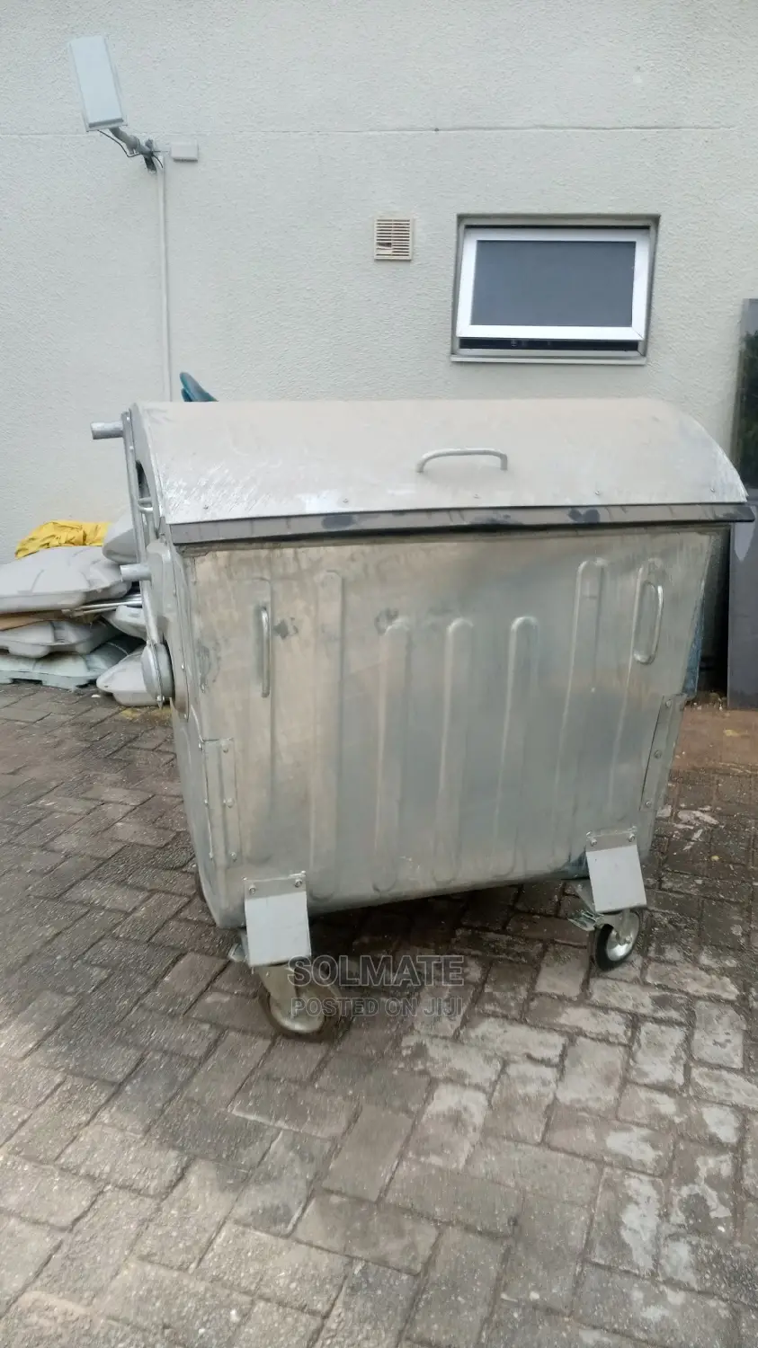 1100 Litres Galvalnised Metallic Wheelie Garbage Bins