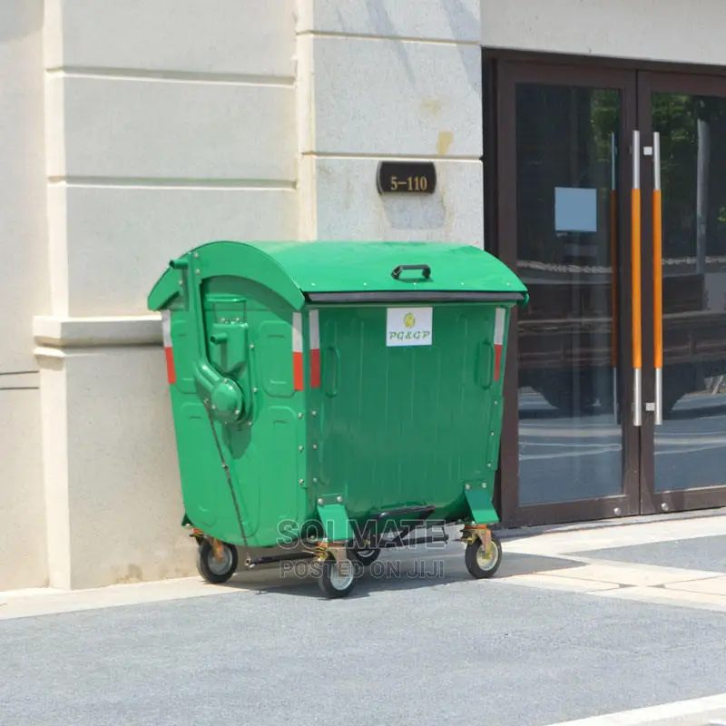 1100 Litres Galvalnised Metallic Wheelie Garbage Bins
