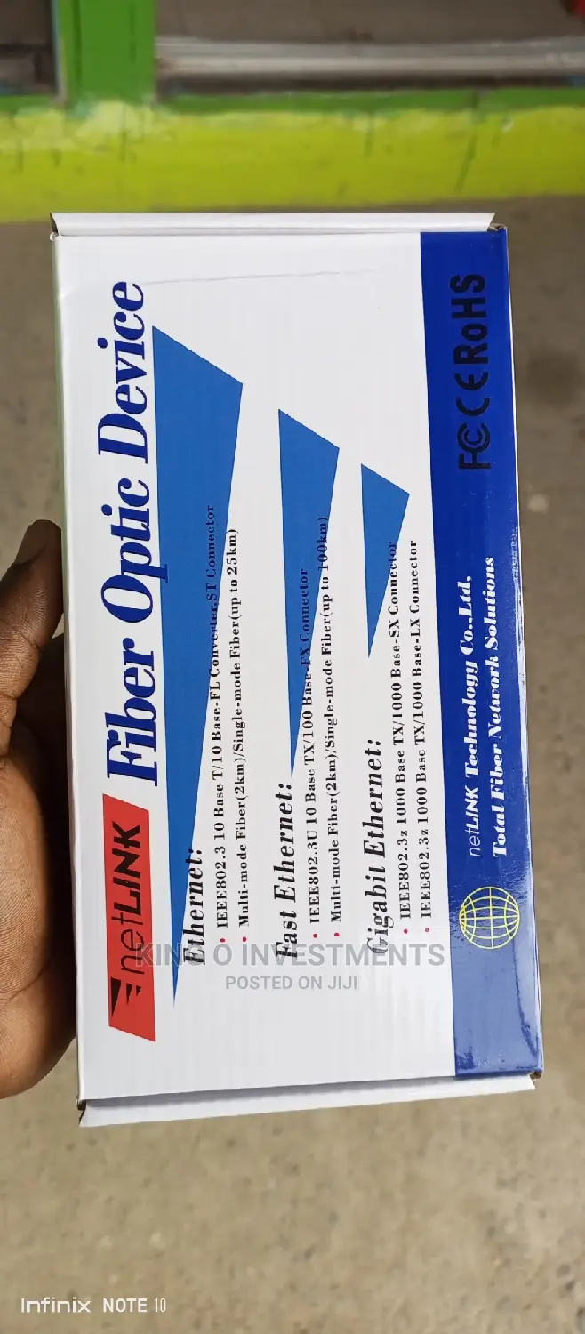 Netlink Optical Media Converter 10/100mbps RJ45 a and B