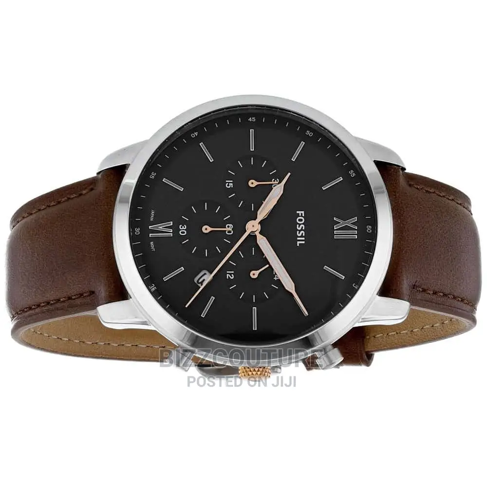 Original FOSSIL Brown Leather Strap Available in Store
