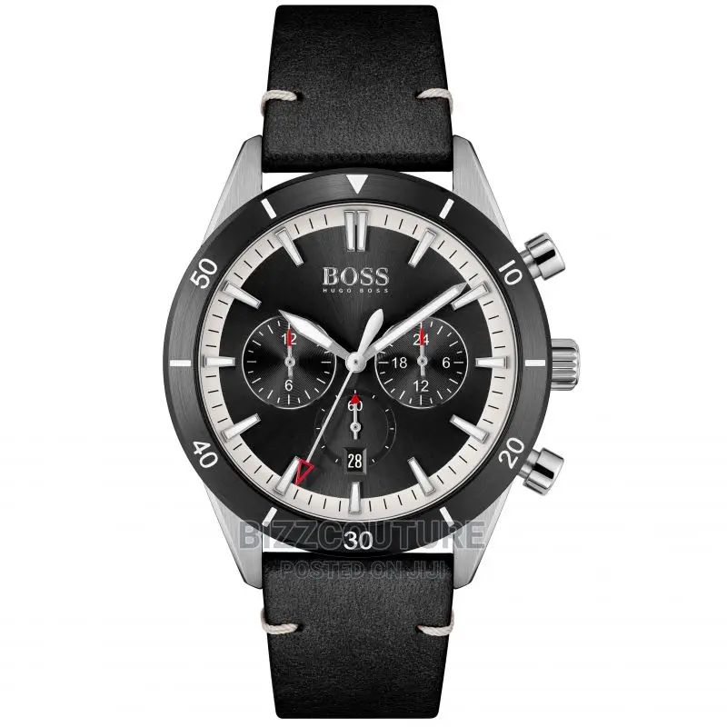 Original HUGO BOSS Leather Strap Watch Available in Store