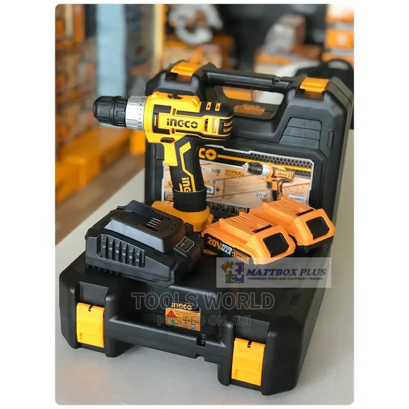 Ingco Lithium-Ion Cordless Drill 20v (1.5ah) X2