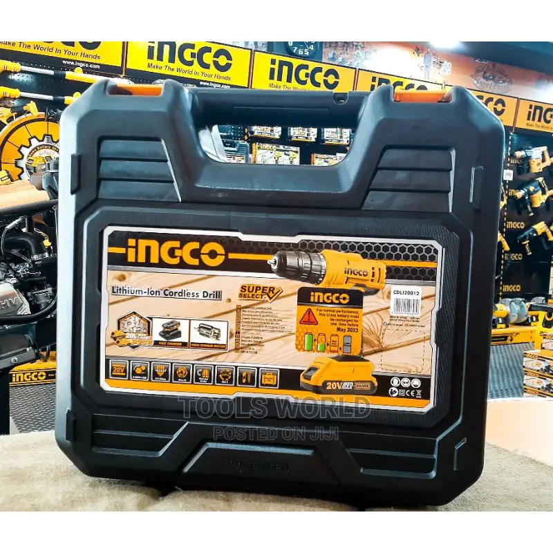 Ingco Lithium-Ion Cordless Drill 20v (1.5ah) X2