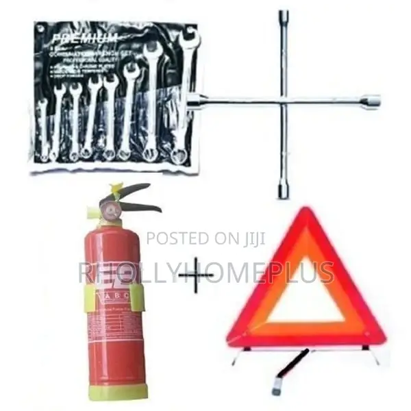 Car Safety Equipments:Fire Extinguisher, C-Caution Etc