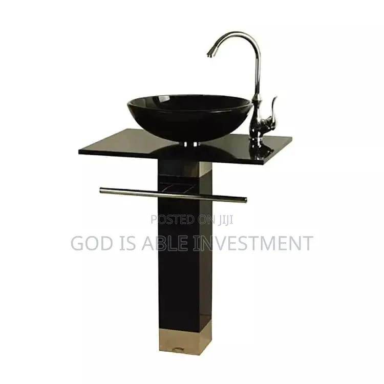 Executive Black Glass Basin