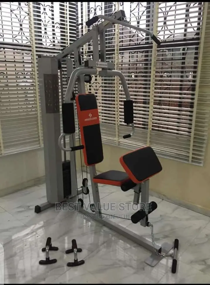 American Fitness One Station Gym With Cover Back and Stack