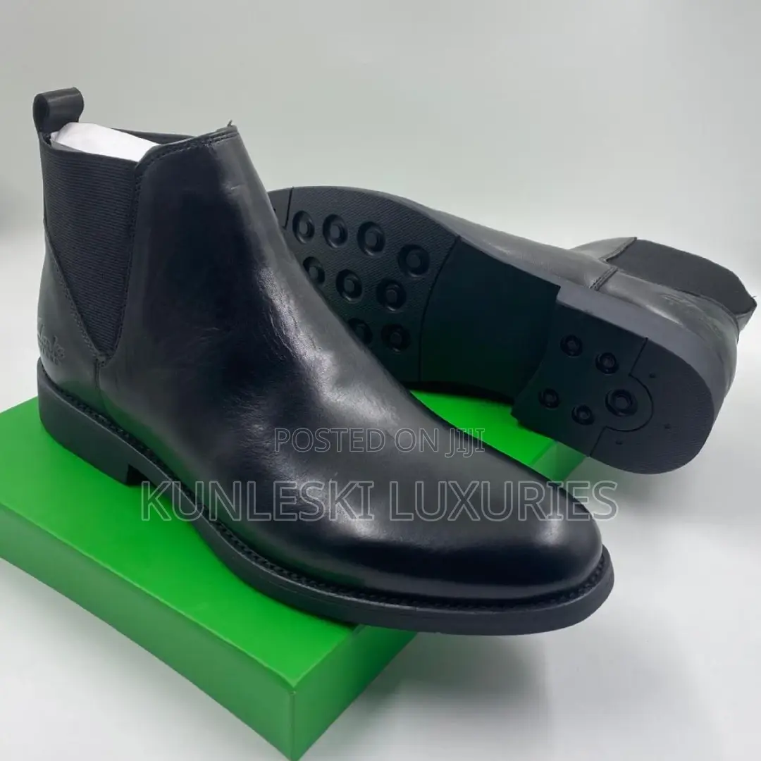 Original Clarks Chelsea Ankle Leather Men’S Boot Shoes Collections