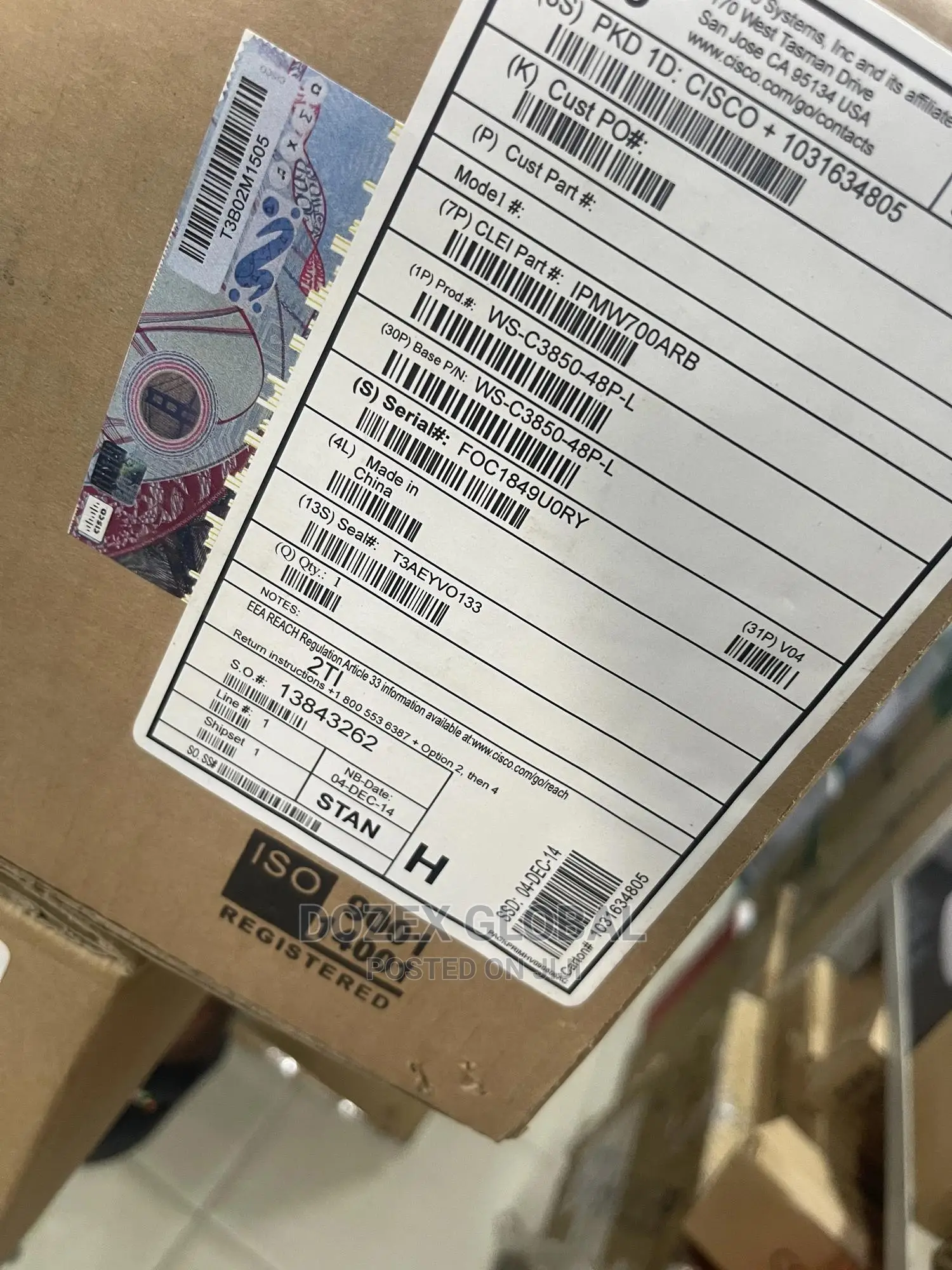 Cisco 3850 48 P-L (Gigabit and Poe Switch)