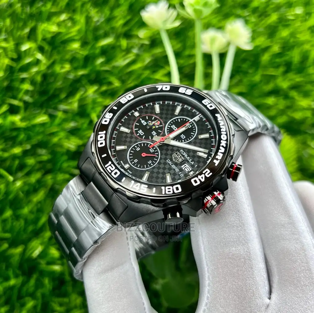 Original Tag Heuer Black Chain Watch Available in Store