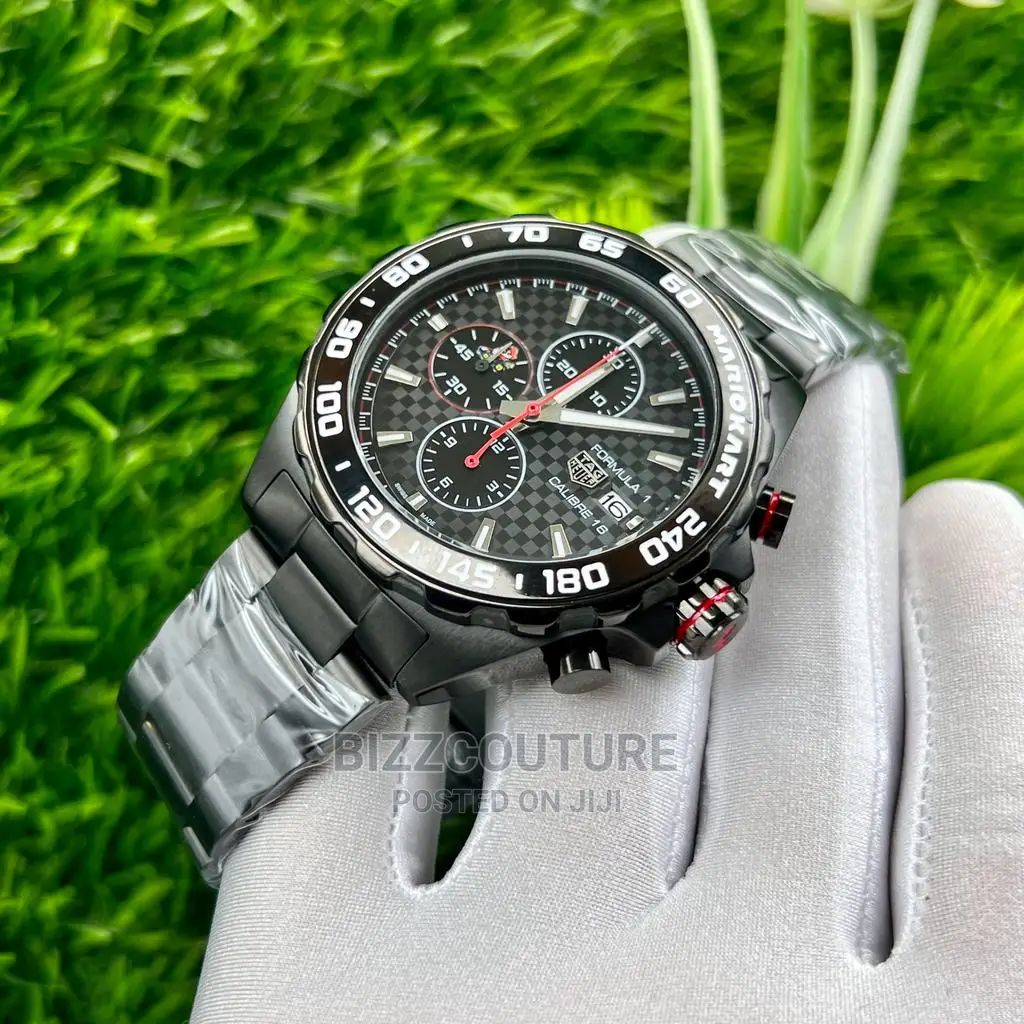 Original Tag Heuer Black Chain Watch Available in Store