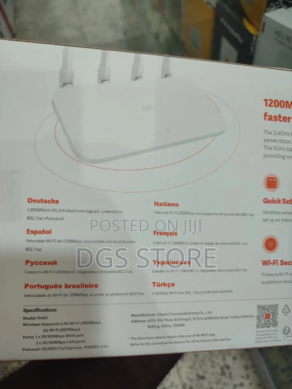 Mi Xiaomi Router 4A 1200mbs