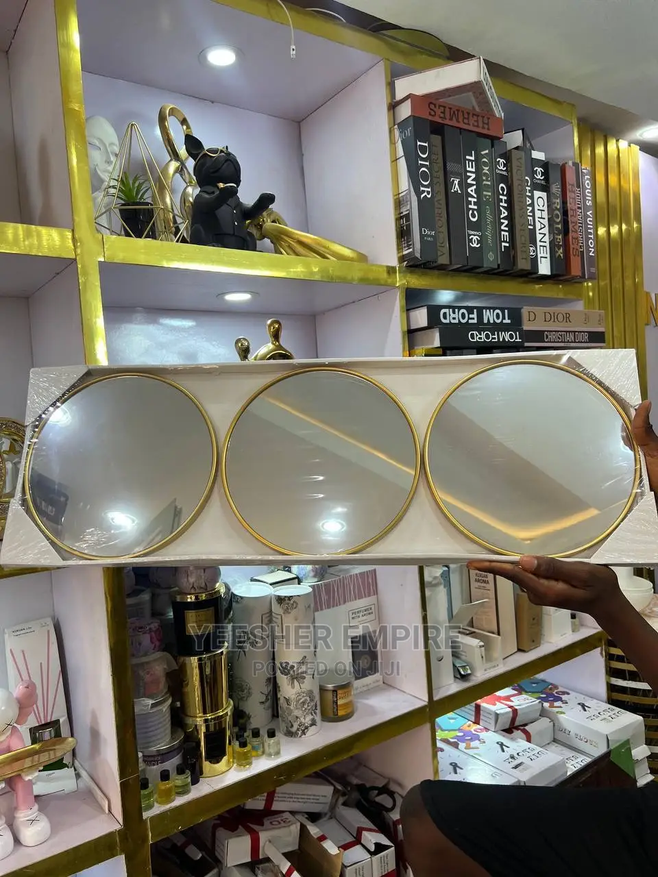 Luxury 3in1 Gold Mirrors