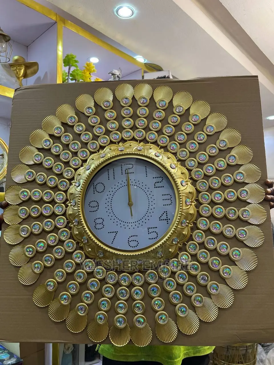 Crystal Luxury Gold Clock