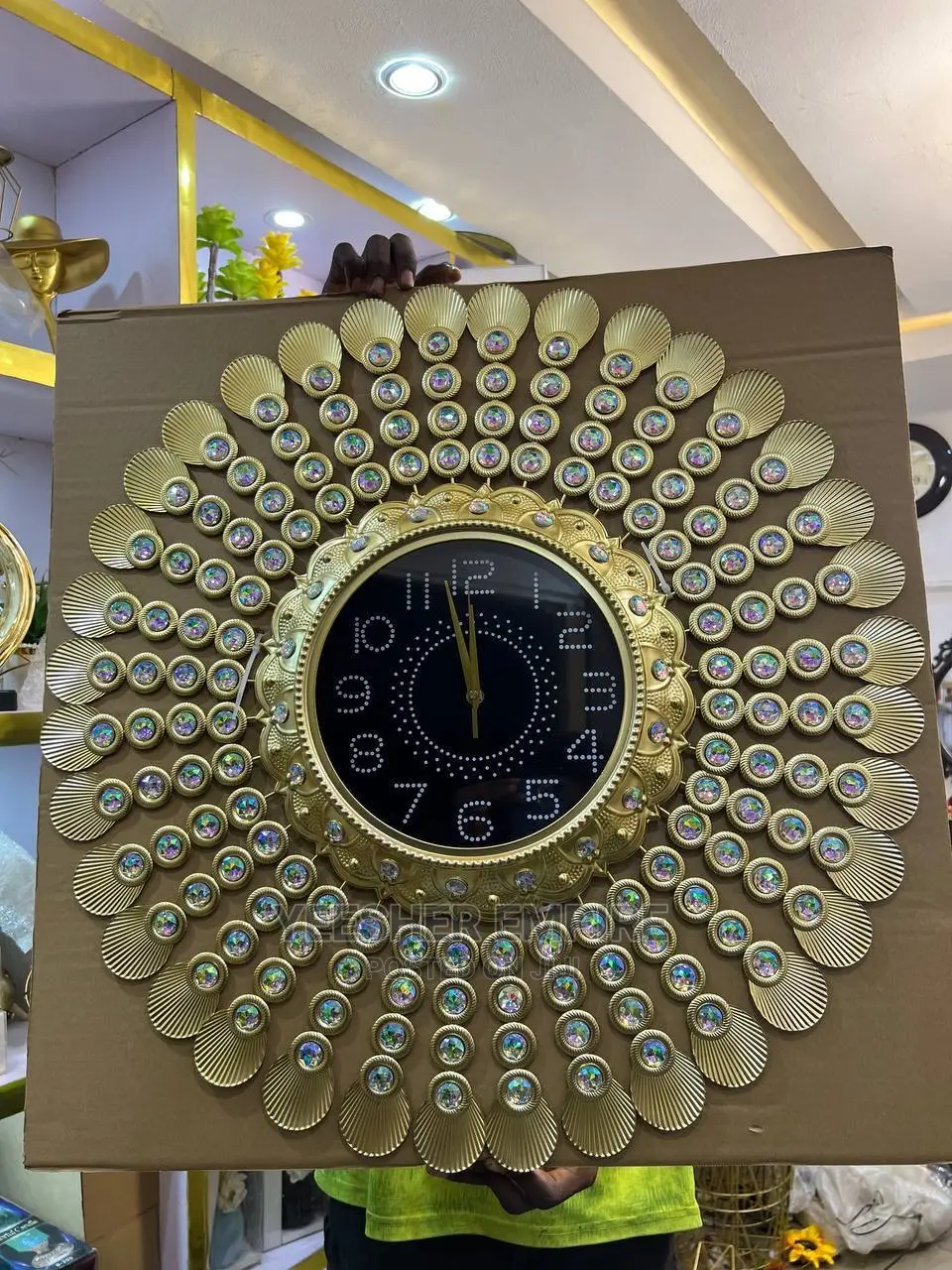 Crystal Luxury Gold Clock