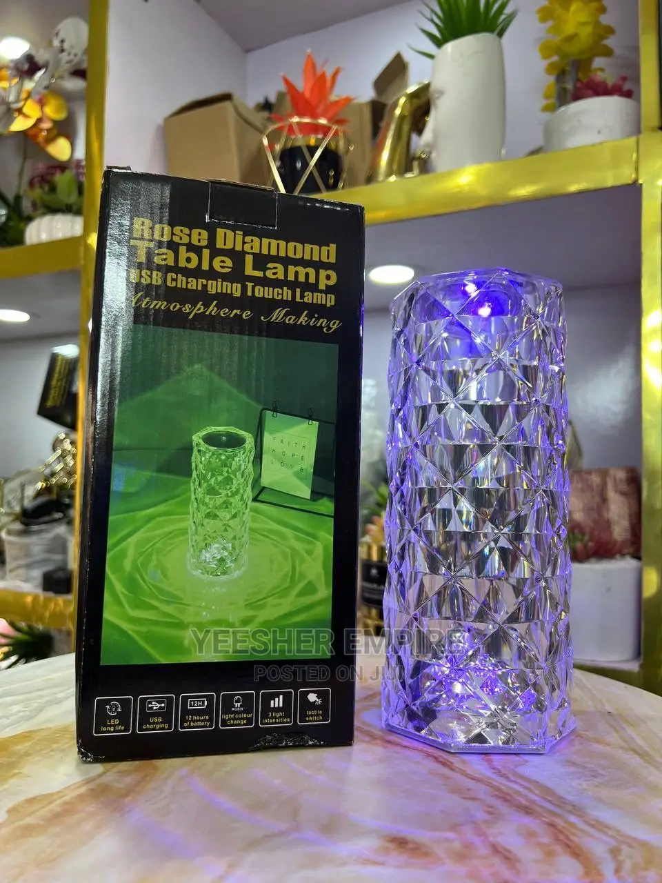Diamond Bedside Lamp